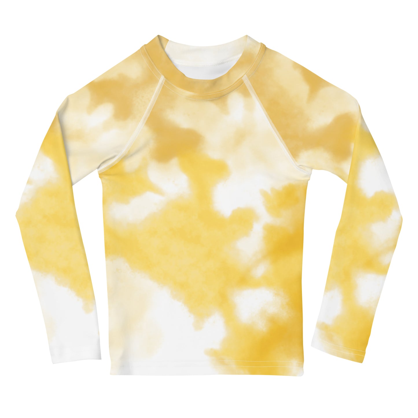 Yellow Splash Dye Kids Rash Guard by Baked Fresca