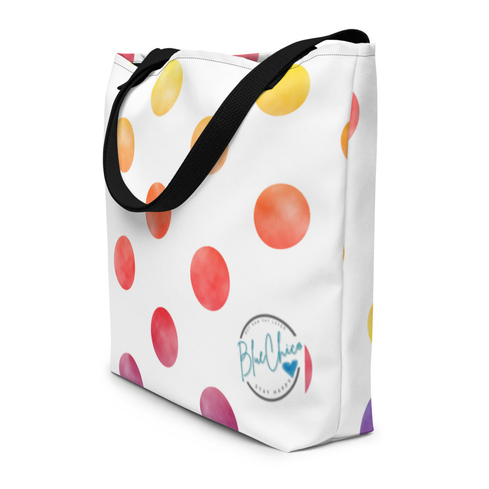 Colored Polka Oversized Bag