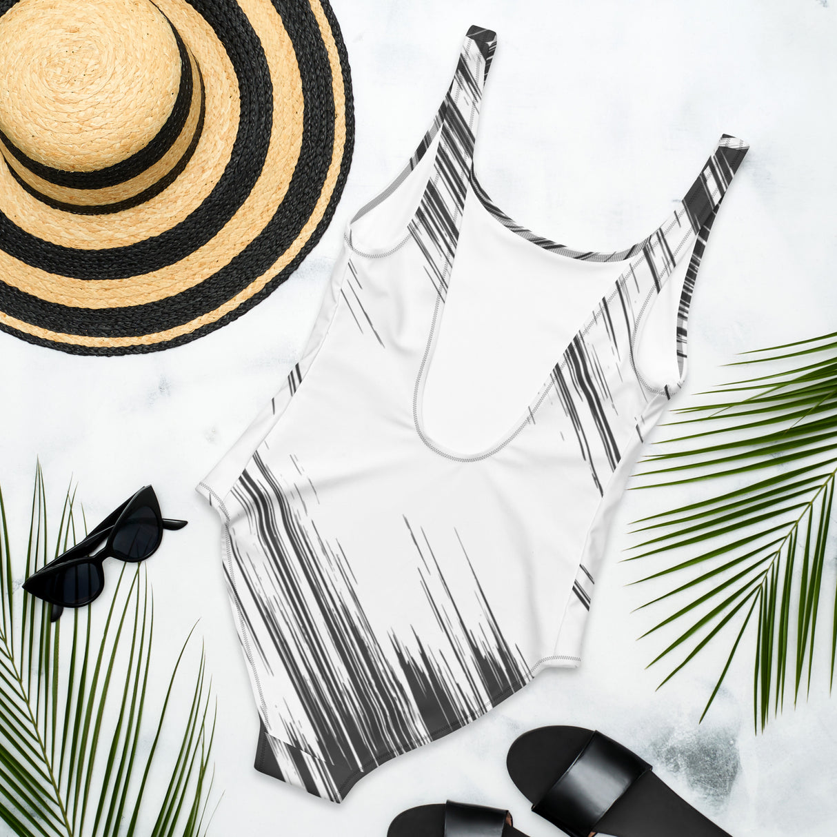 Black Brisque One-Piece Swimsuit by Baked Fresca