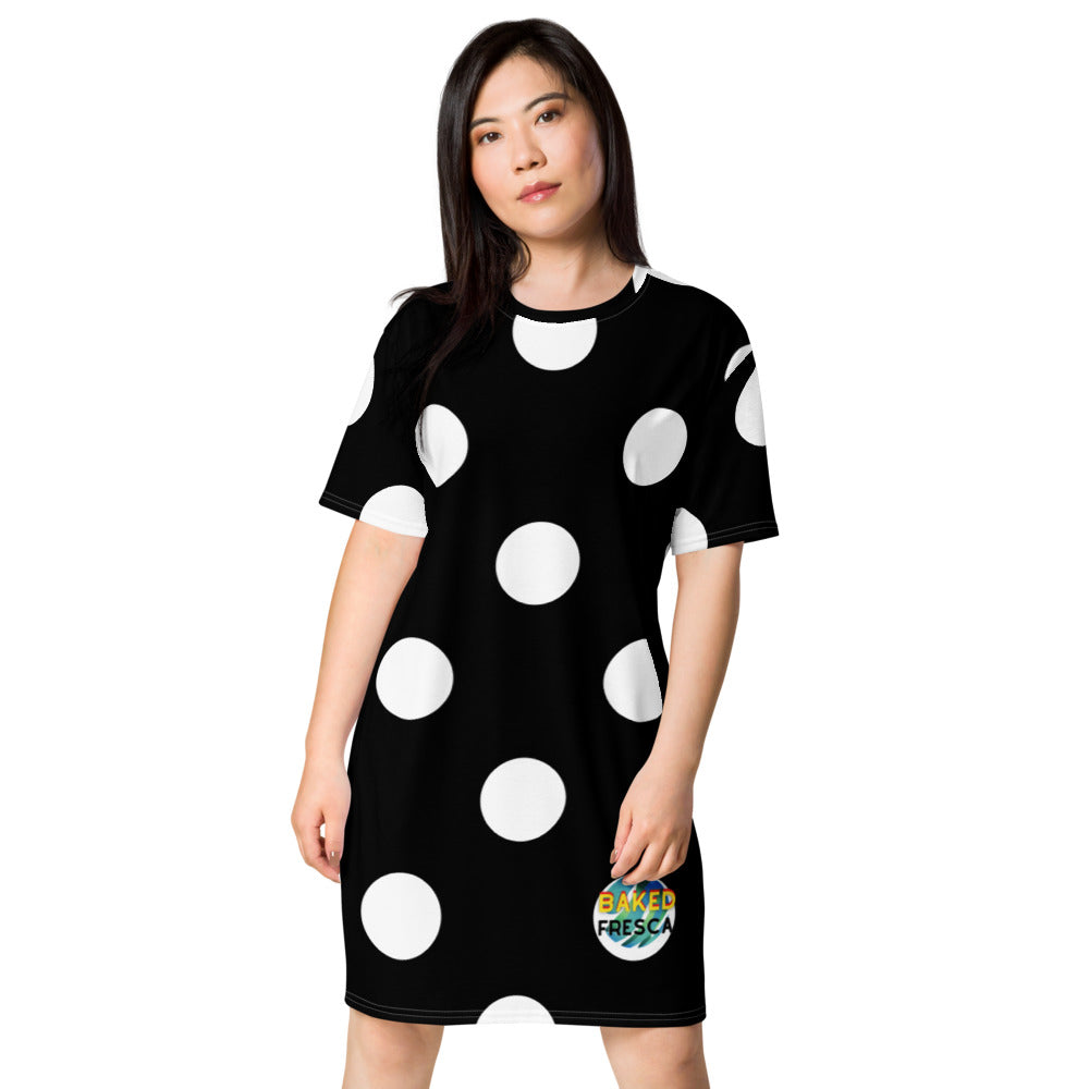 Basic Polky Swim Dress