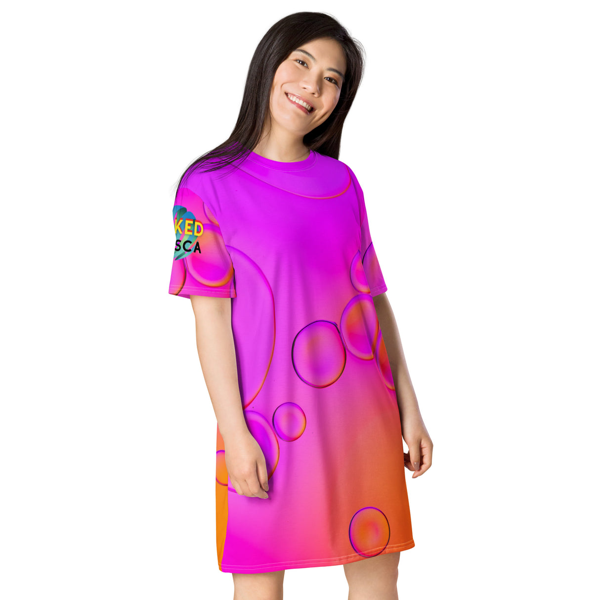 Neon Bubbles Swim Dress by Baked Fresca