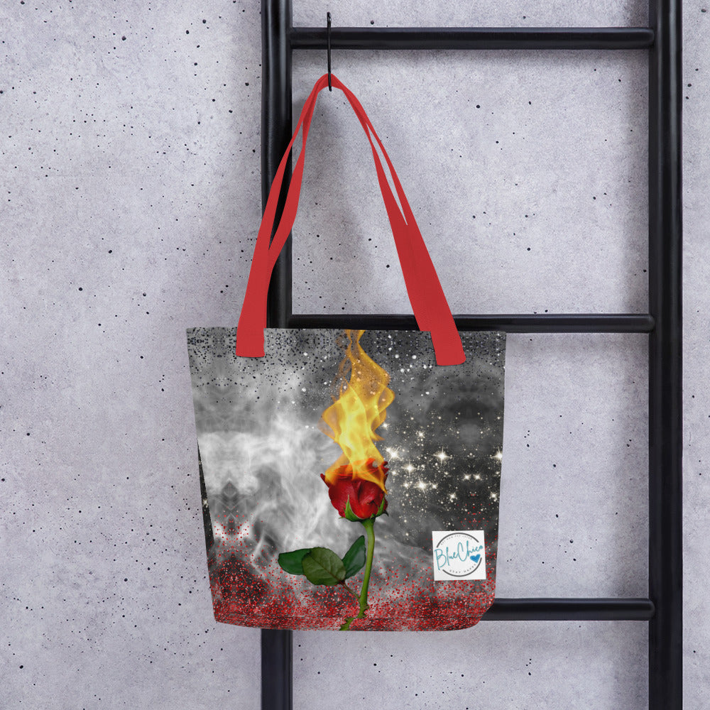 Fiery Rose Medium Sized Fashion Bag