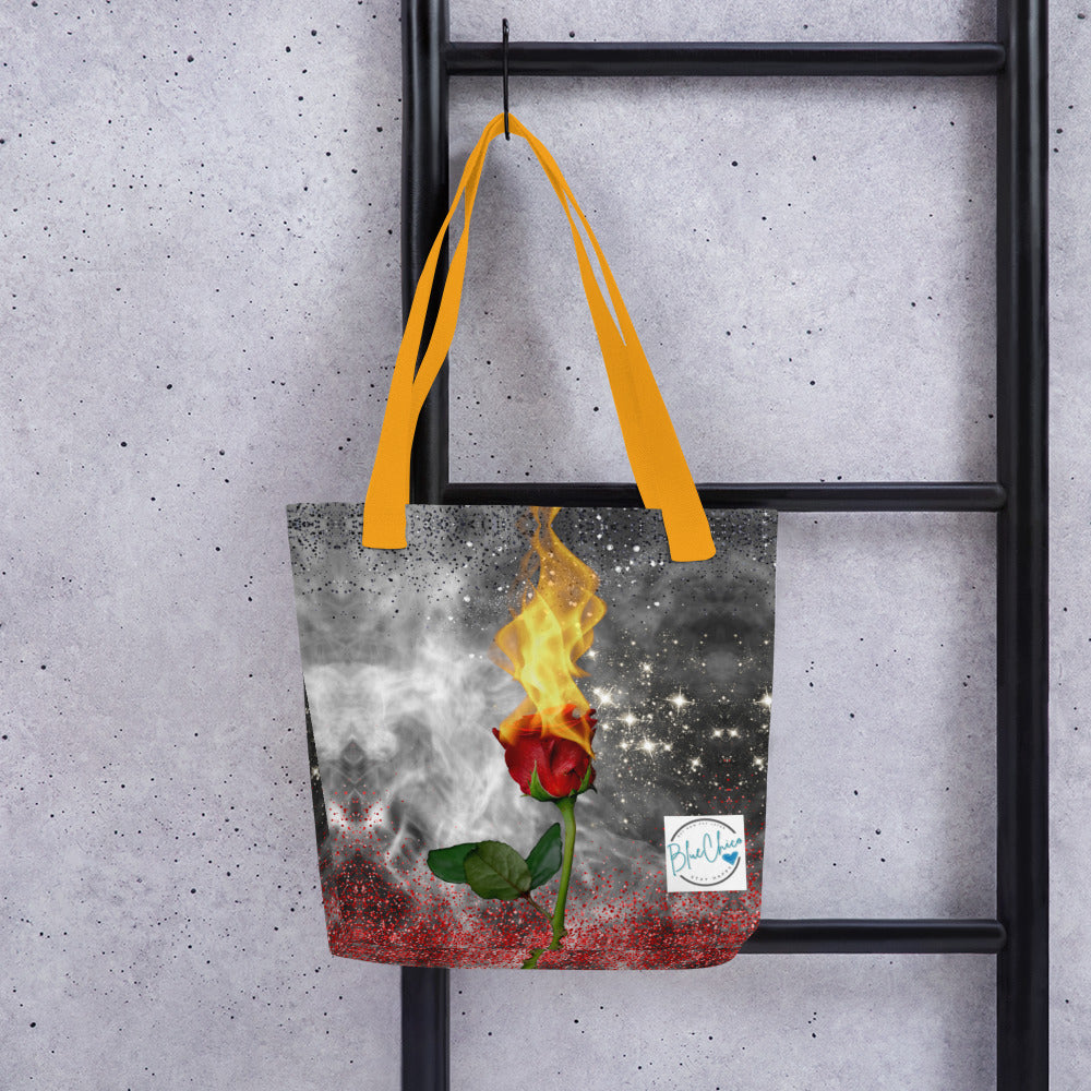 Fiery Rose Medium Sized Fashion Bag