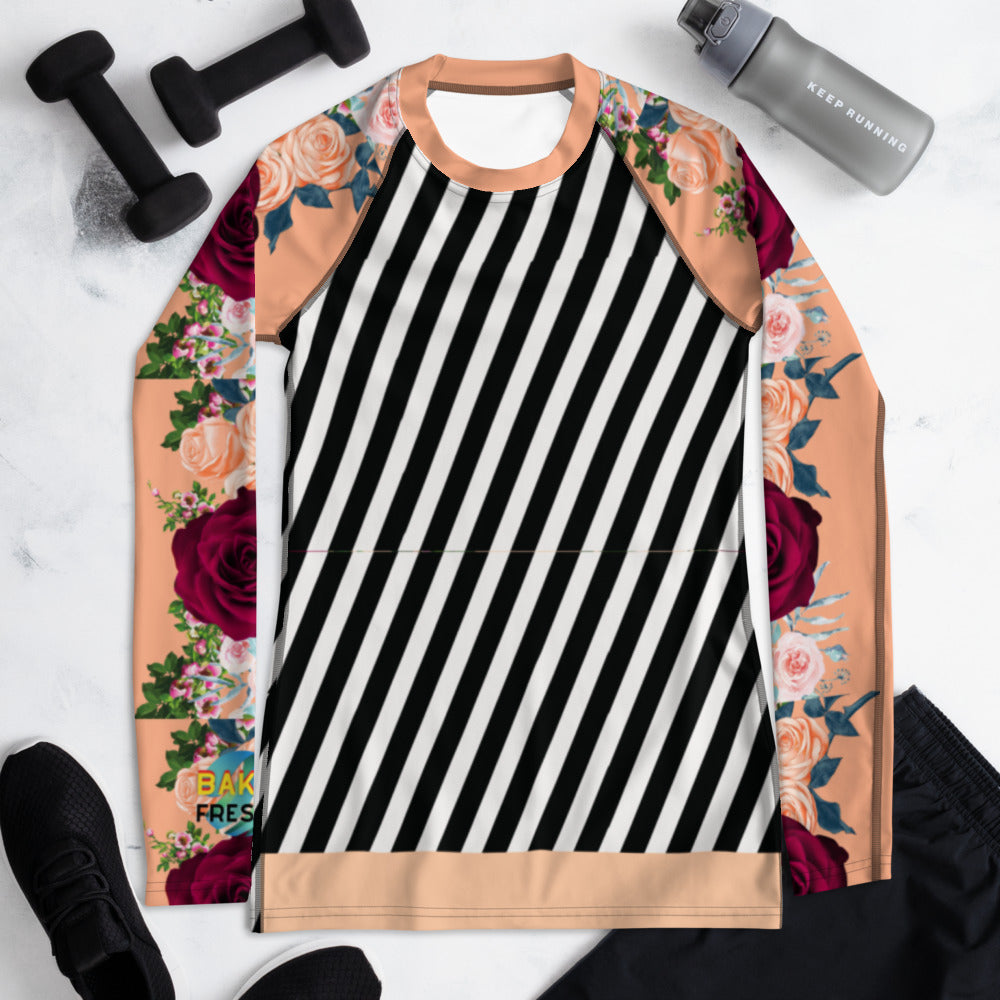 Island Vibes Women's Rash Guard by Baked Fresca