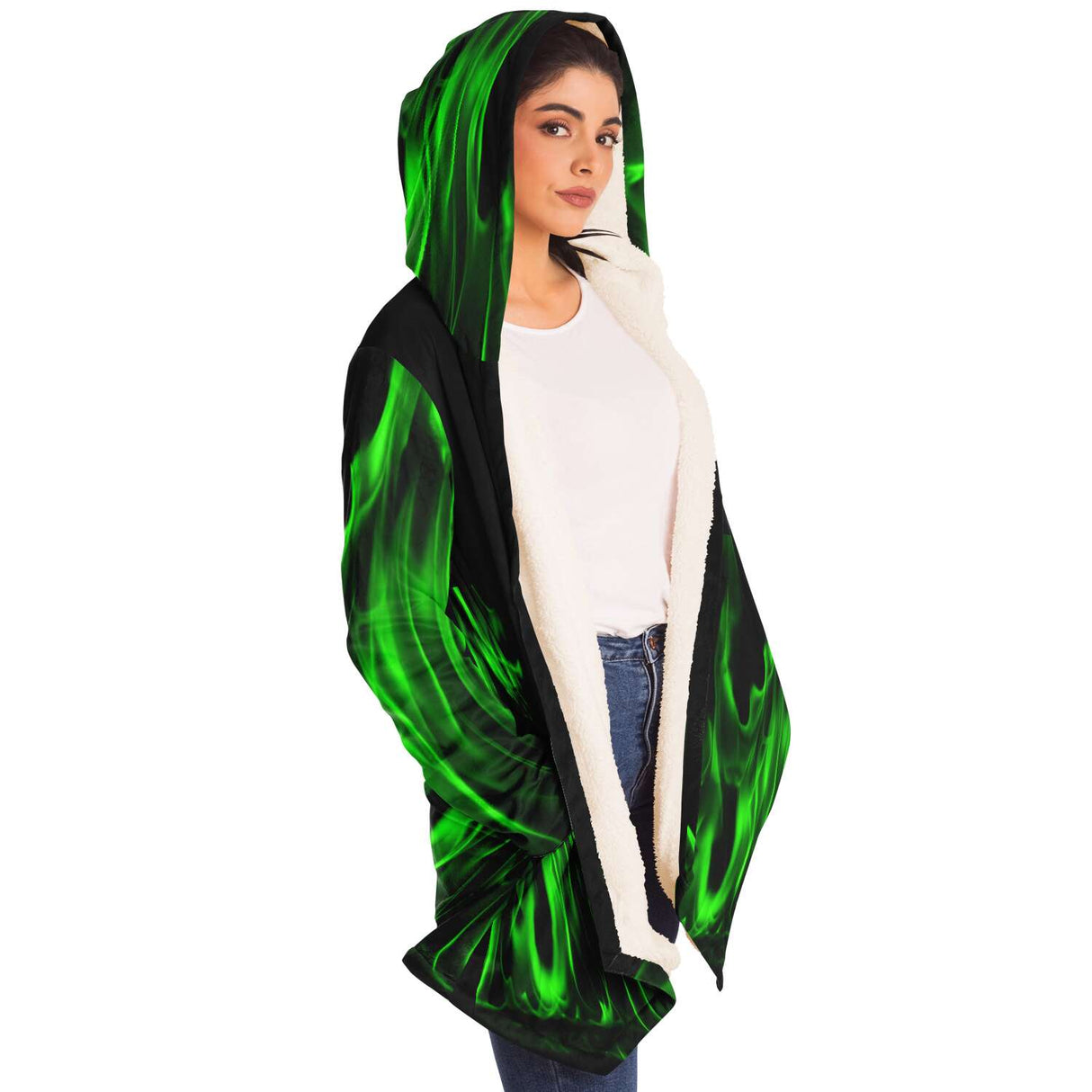 LimeFire Fleece Coat