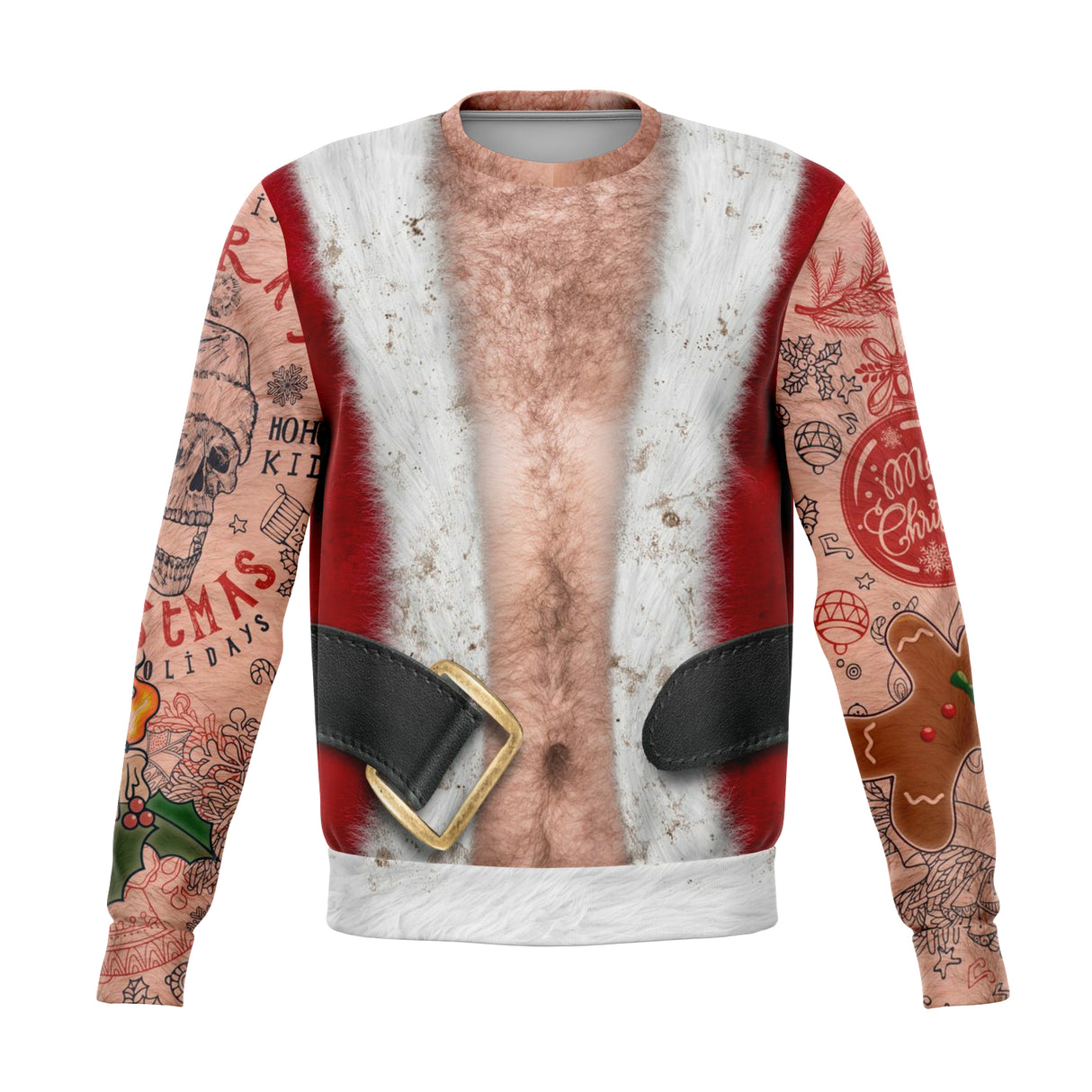 Biker Buff Santa Sweatshirt