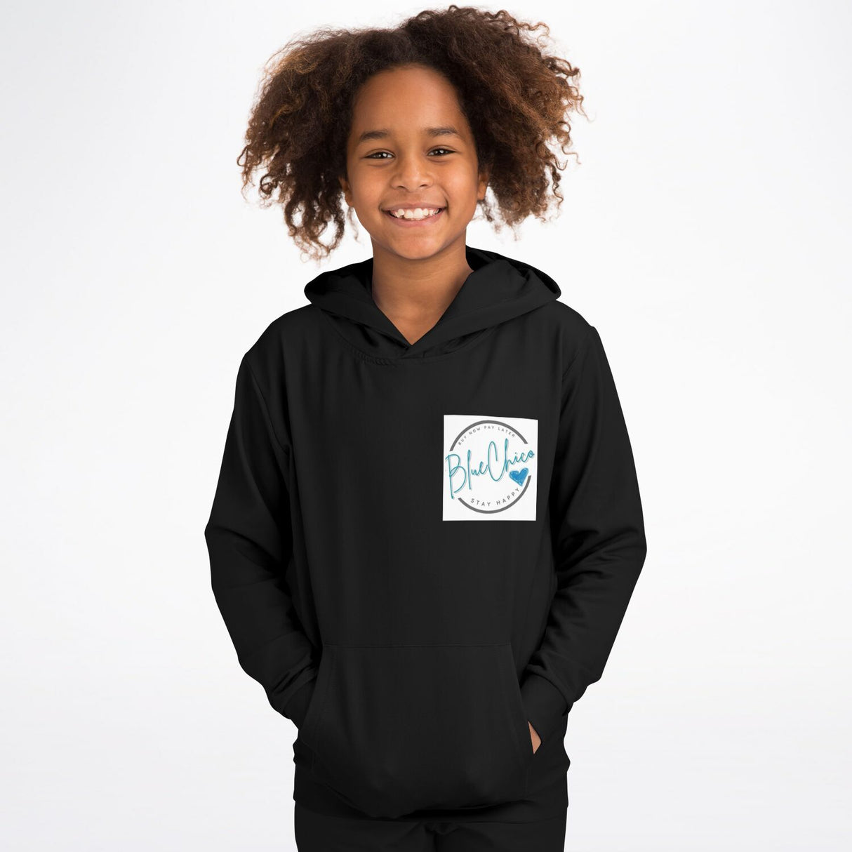 Basic Black PREMIUM Kids Hoodie