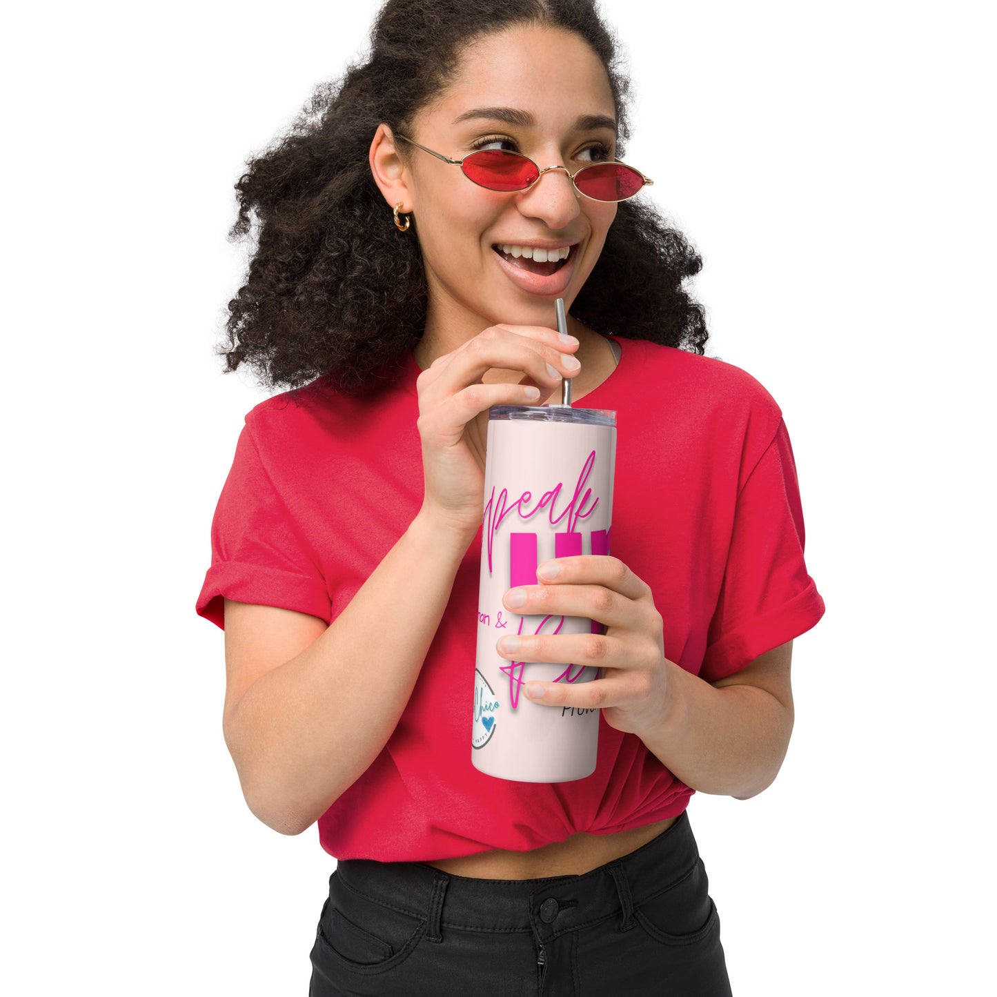 Speak Up Woman and RISE! Premium Stainless Steel Tumbler