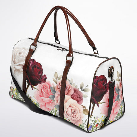 Rose Garden Canvas Duffel Bag – Weekender & Gym Travel Bag | Durable Overnight Bag