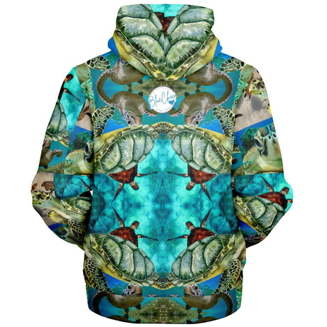 Sea Turtle Coat UNISEX Zip Up Youth Coat (Husky Fit)