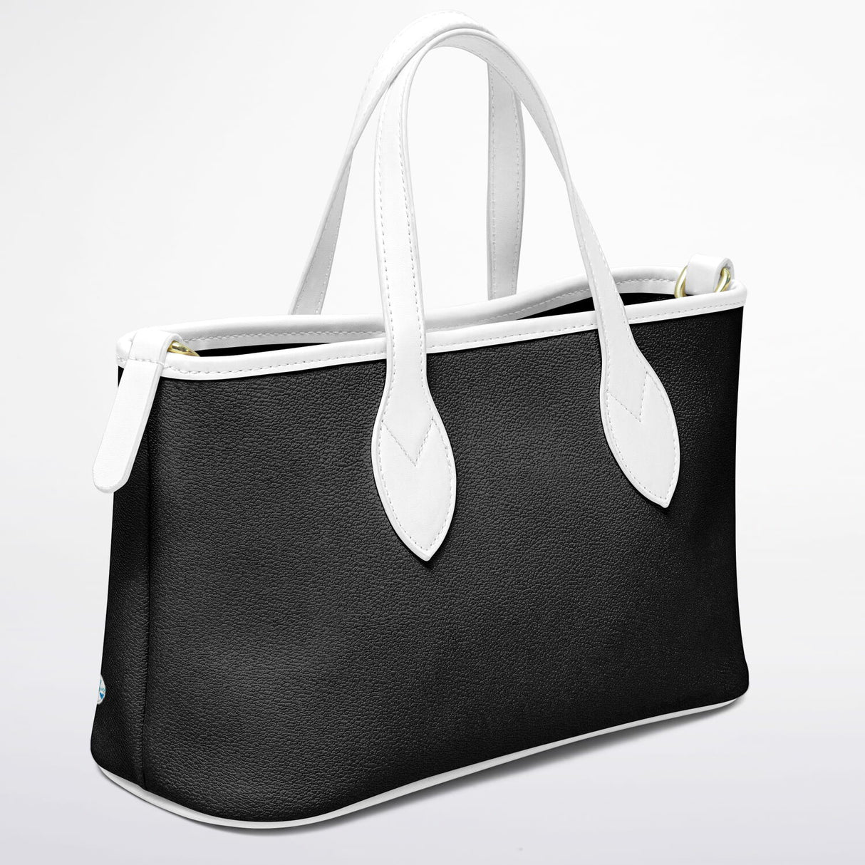 LDB in Tow™ Leather Tote – Elegant Black Purse | Minimalist Leather Handbag | Perfect Prom & Date Night Bag