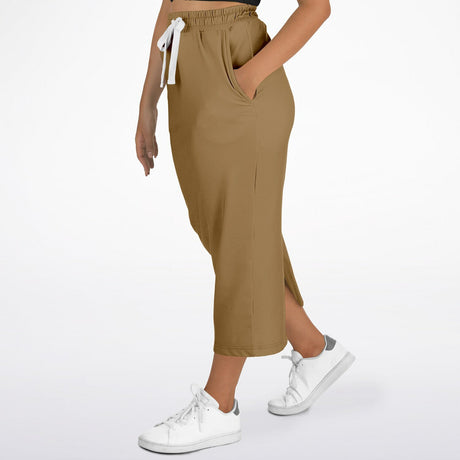Beige Rage Modest Maxi Skirt – Neutral Tan Long Skirt with Pockets (Ultra-Soft & Machine Washable)