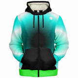 Sea Turtle Aqua UNISEX Zip Up Youth Coat (Husky Fit)