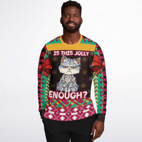 “Is This Jolly Enough?” Grumpy Cat Christmas Sweater
