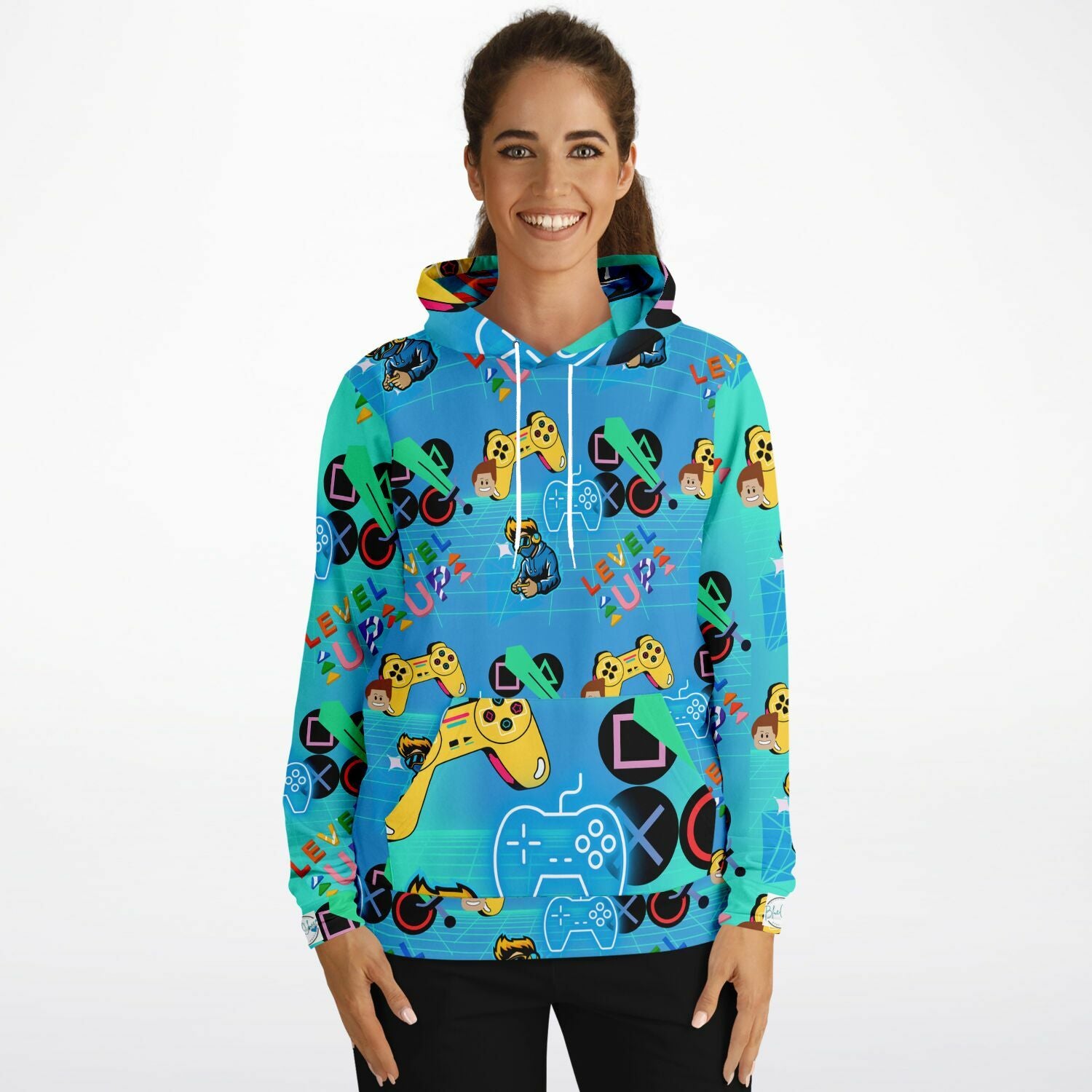 Gamer Kid BLUE XTRA WARM Athletic Hoodie HUSKY SIZES