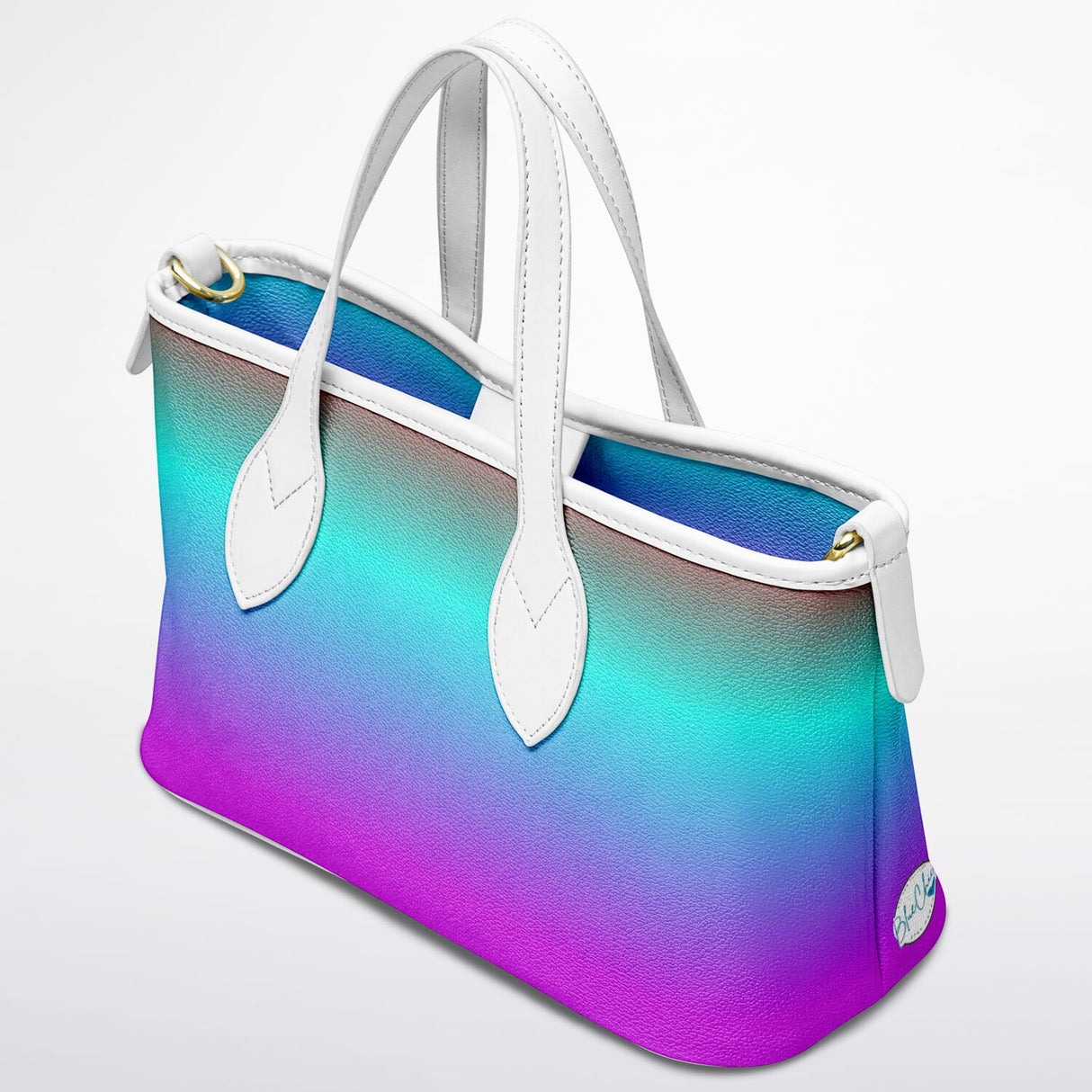God’s Promise Rainbow Christian Leather Tote Bag