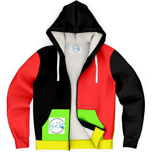 Old School MIcroFleece Zip Up Coat (Husky Fit)