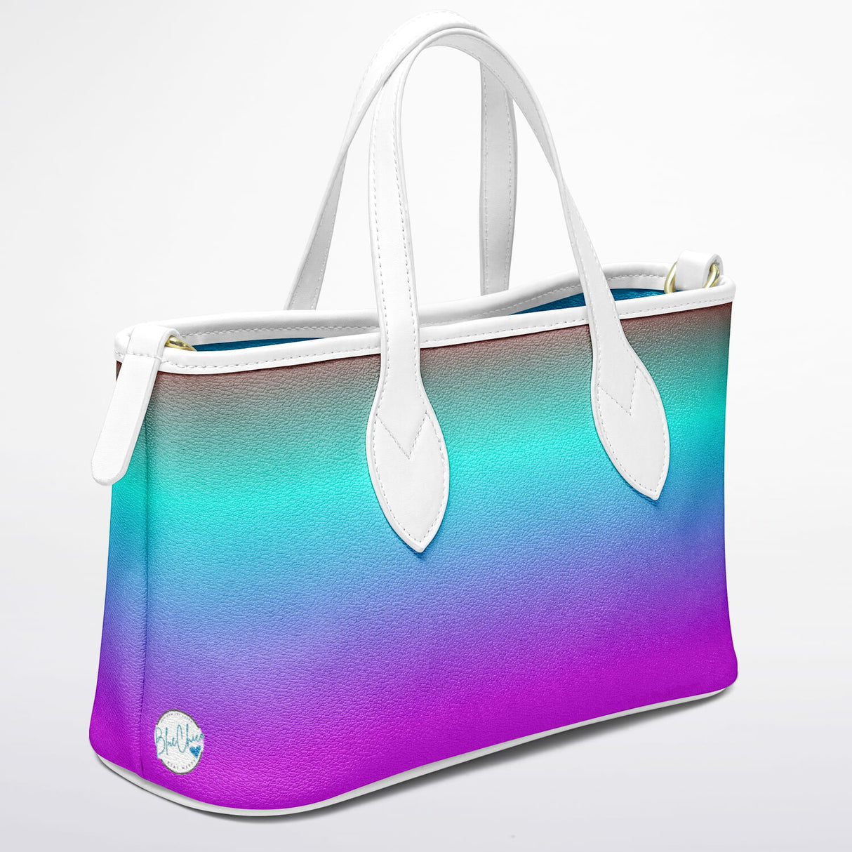 God’s Promise Rainbow Christian Leather Tote Bag