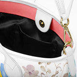 Lily of the Valley Christian Floral Leather Tote Bag