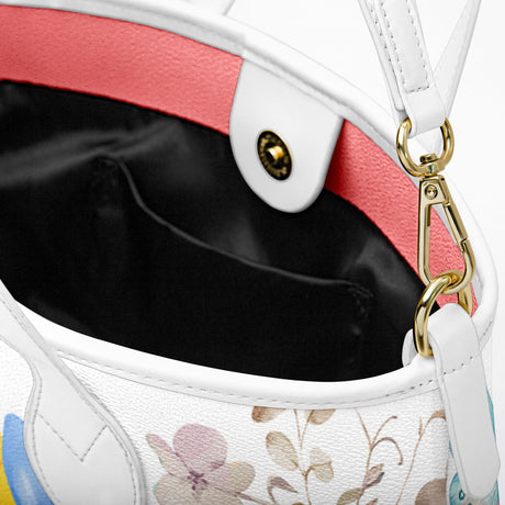 Lily of the Valley Christian Floral Leather Tote Bag
