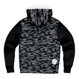 Classic Black Camo UNISEX Zip Up Youth Coat (Husky Fit)