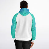 Teal Fade XTRA WARM Raglan Hoodie Solid