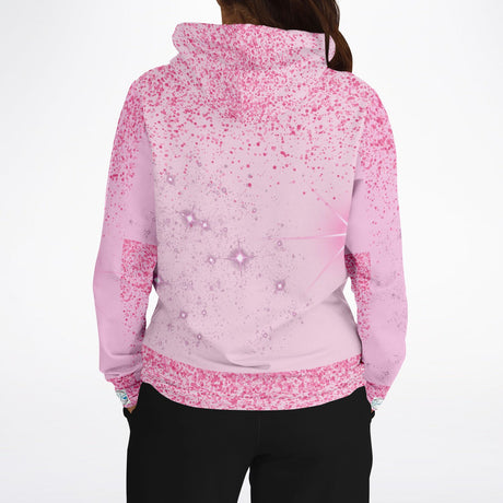Pink Sparkle XTRA WARM Athletic Hoodie HUSKY SIZES