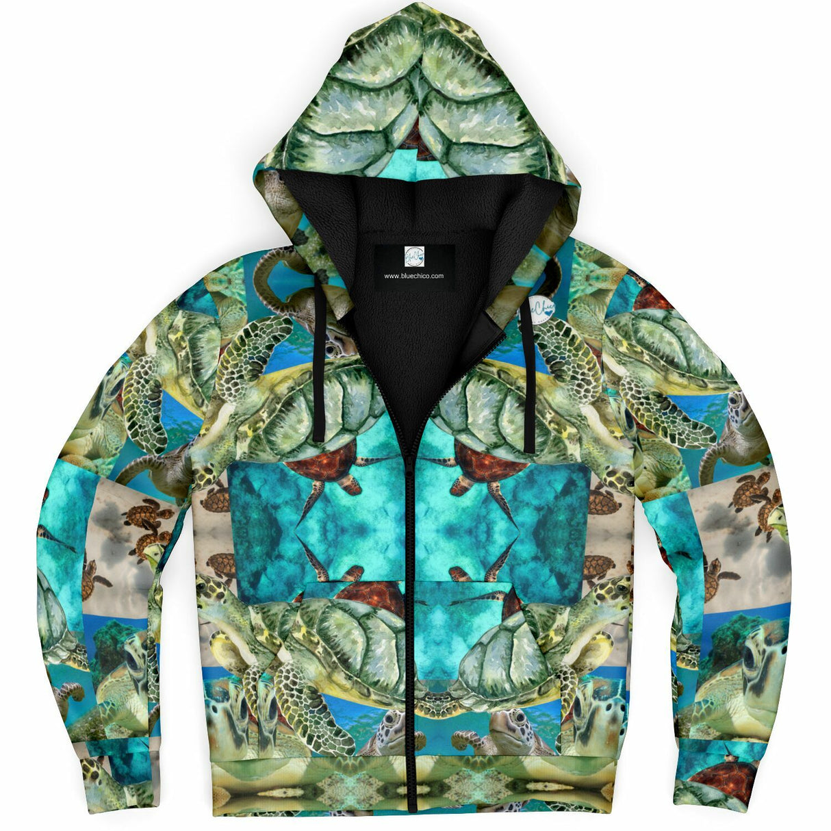 Sea Turtle Coat UNISEX Zip Up Youth Coat (Husky Fit)