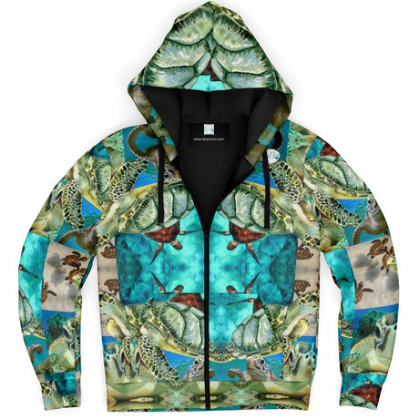 Sea Turtle Coat UNISEX Zip Up Youth Coat (Husky Fit)