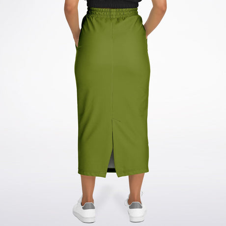 Evergreen Grace Modest Maxi Skirt – Hunter Green Long Skirt with Pockets (Ultra-Soft & Machine Washable)