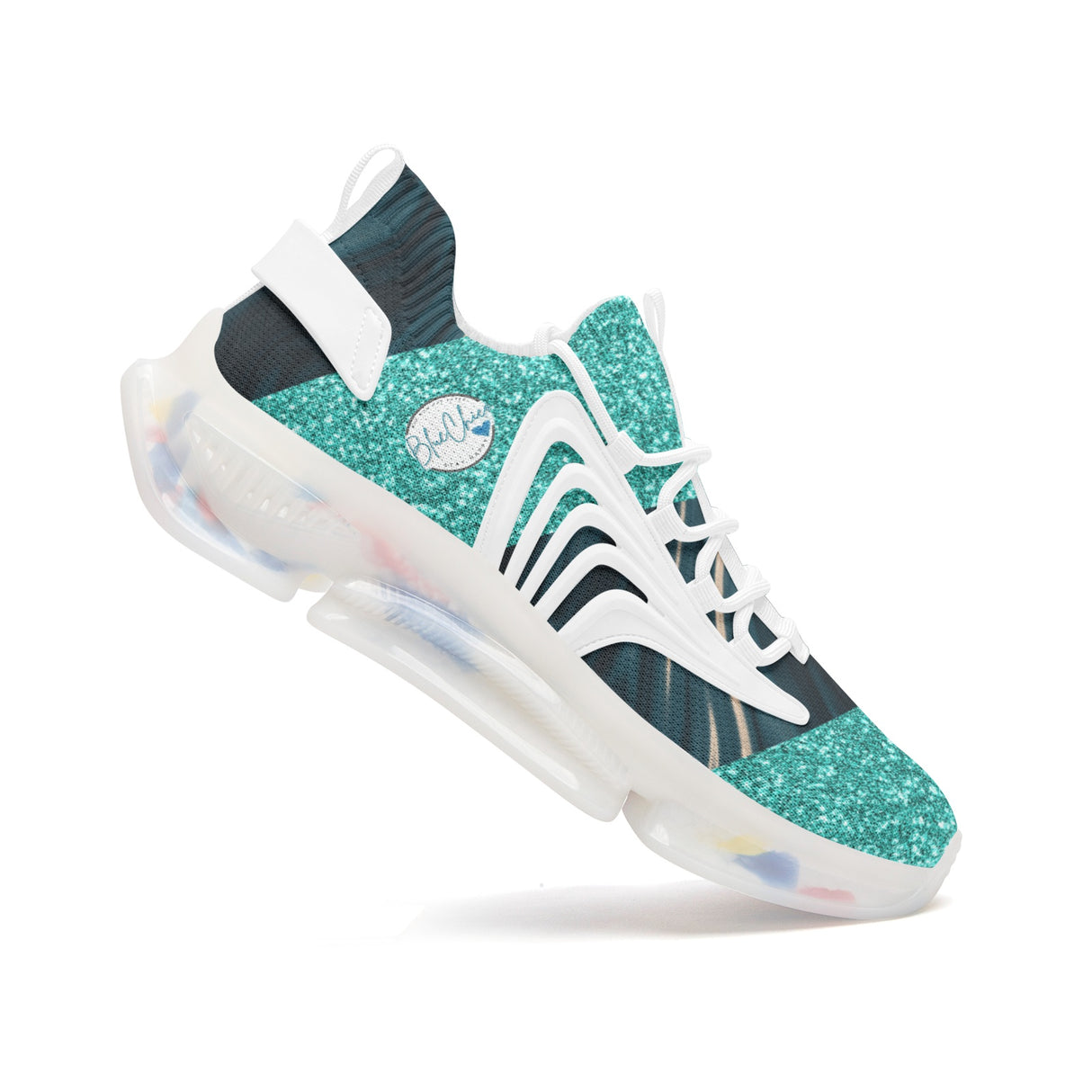 Demure Teal Unisex Low Top Mesh Sneakers, Shoes for Women, Women's Shoe, Women's tennis shoes, teal shoes, demure shoes