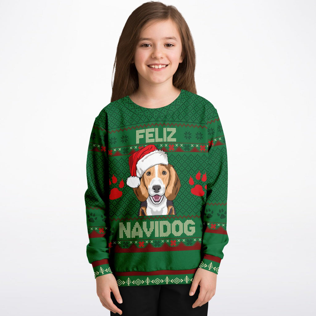 Feliz Navidog - Beagle KIDS Christmas Sweater