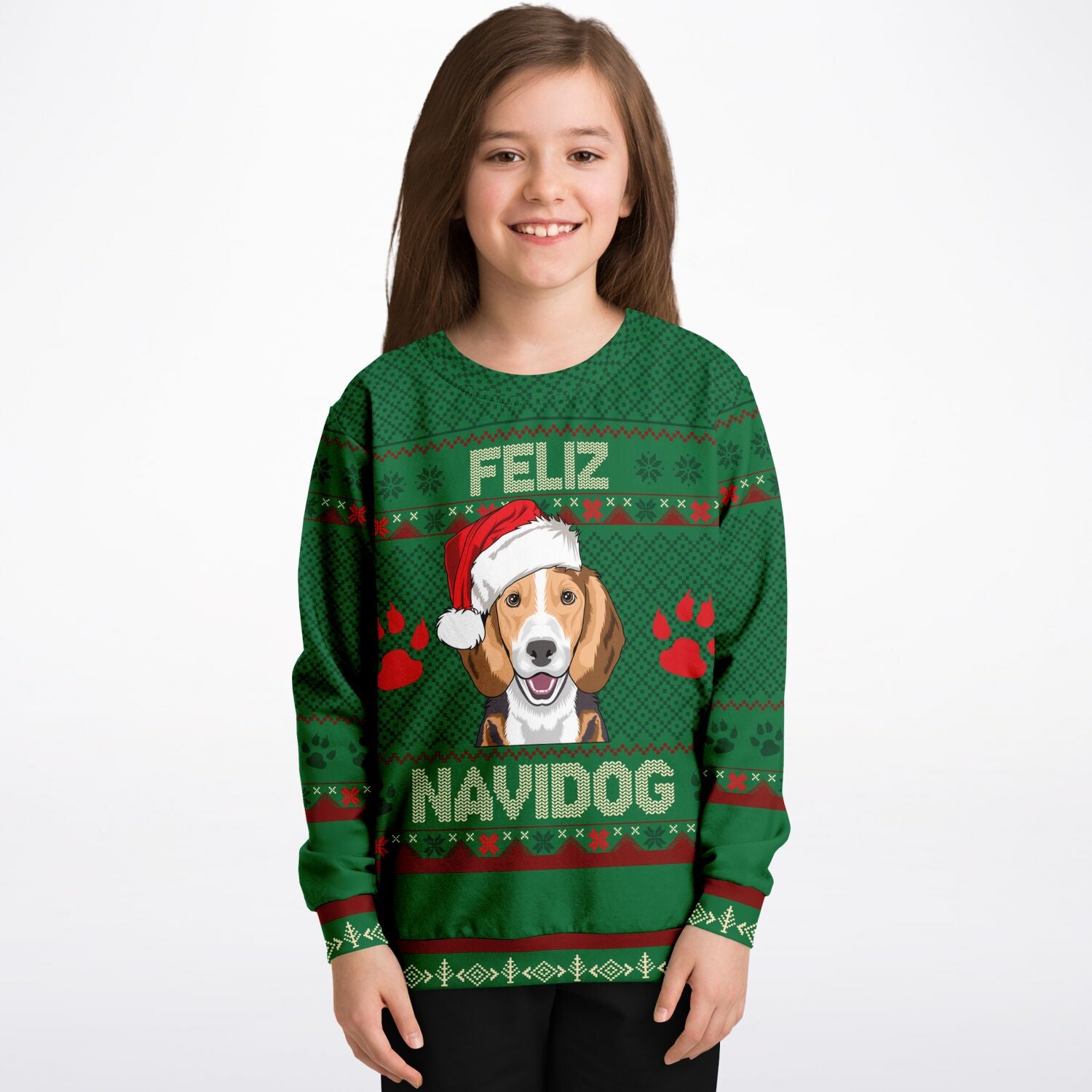 Feliz Navidog - Beagle KIDS Christmas Sweater