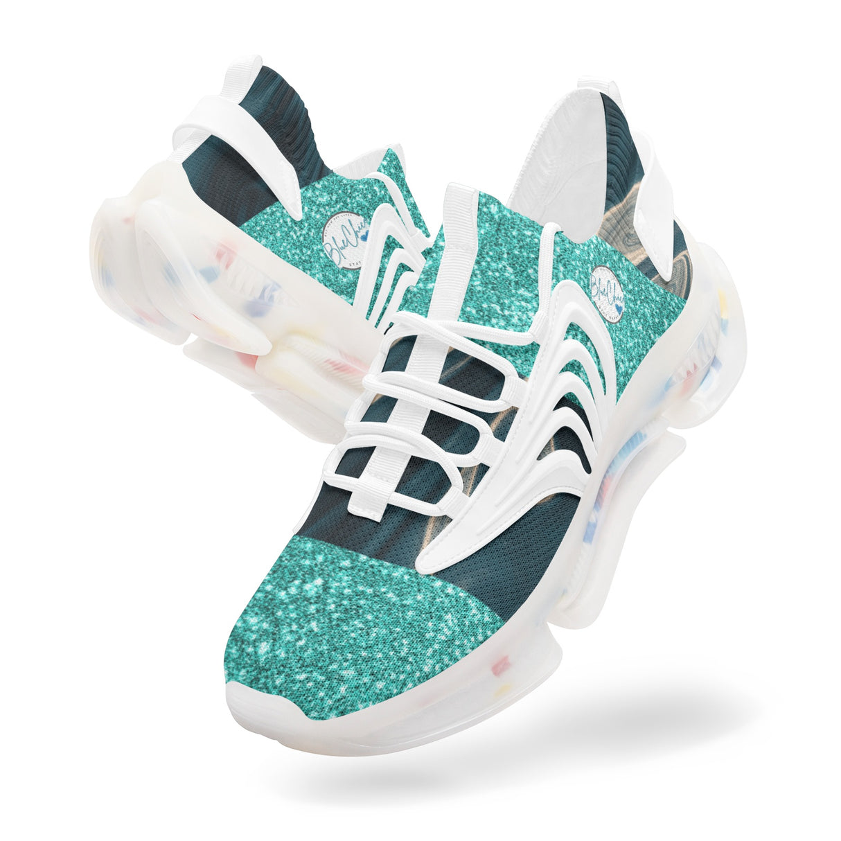 Demure Teal Unisex Low Top Mesh Sneakers, Shoes for Women, Women's Shoe, Women's tennis shoes, teal shoes, demure shoes