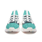 Demure Teal Unisex Low Top Mesh Sneakers, Shoes for Women, Women's Shoe, Women's tennis shoes, teal shoes, demure shoes