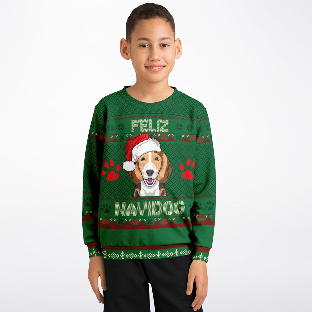 Feliz Navidog - Beagle KIDS Christmas Sweater