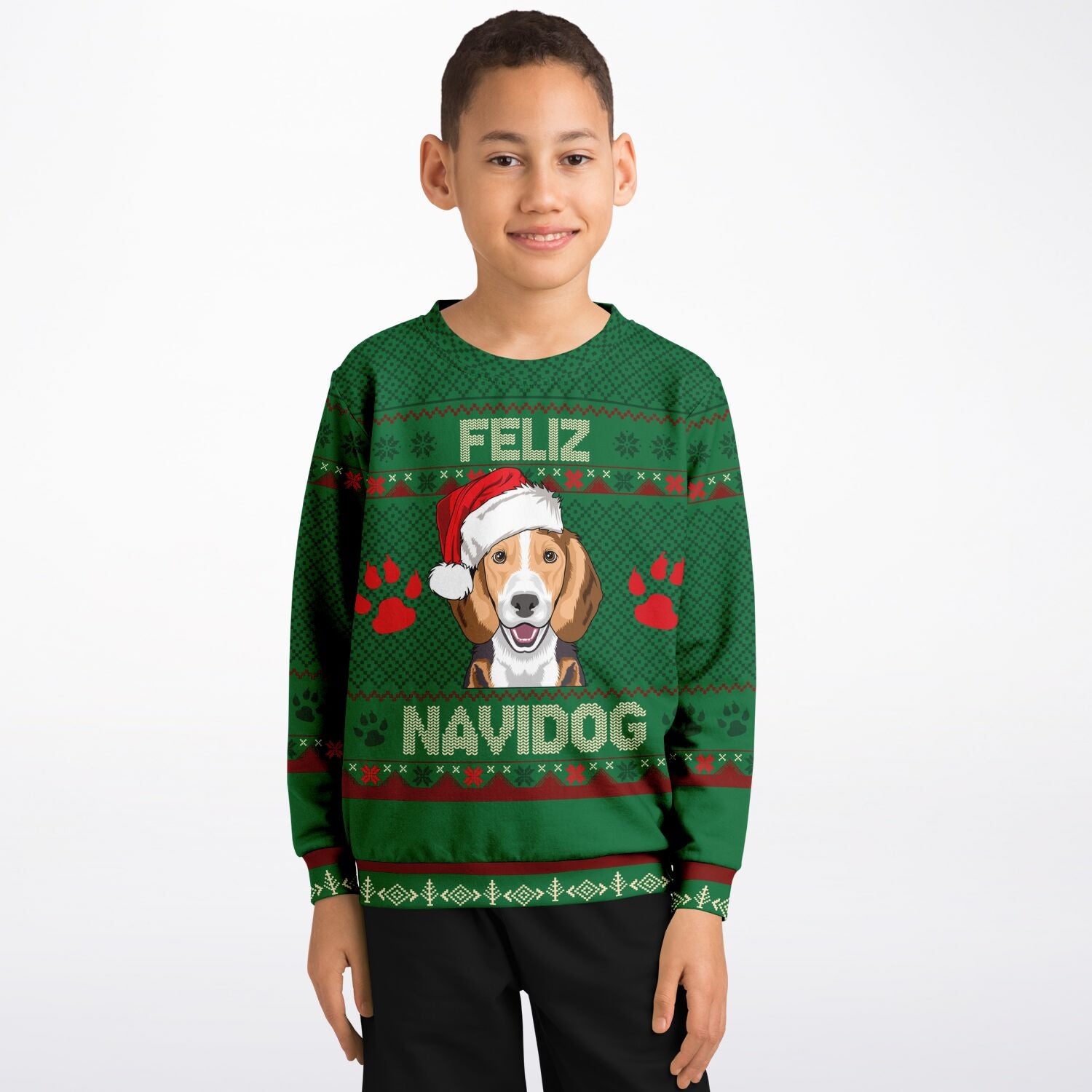 Feliz Navidog - Beagle KIDS Christmas Sweater