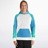 Teal Fade XTRA WARM Raglan Hoodie Solid