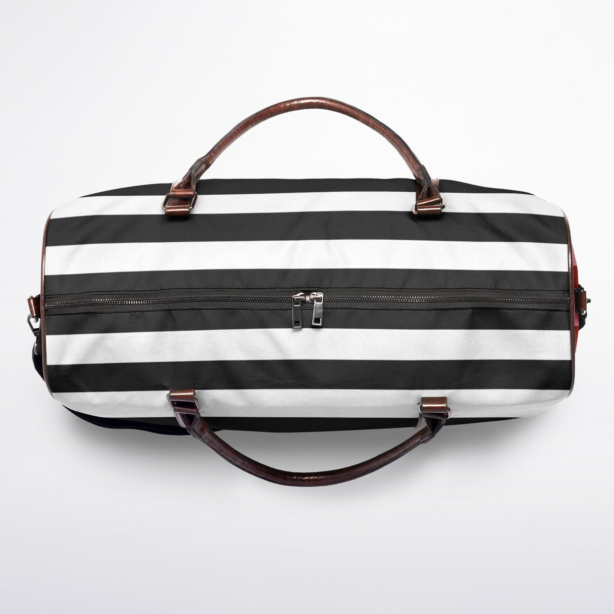 Luxury Stripes Canvas Duffel Bag – Weekender & Gym Travel Bag | Durable Overnight Bag