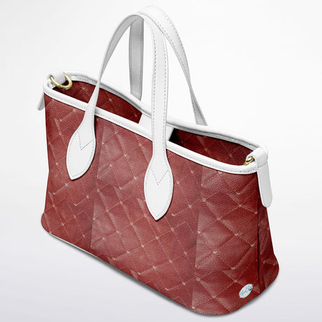 The Roice™ Leather Tote – Luxury Red Handbag | Old Money Style Purse | Designer-Inspired Leather Tote