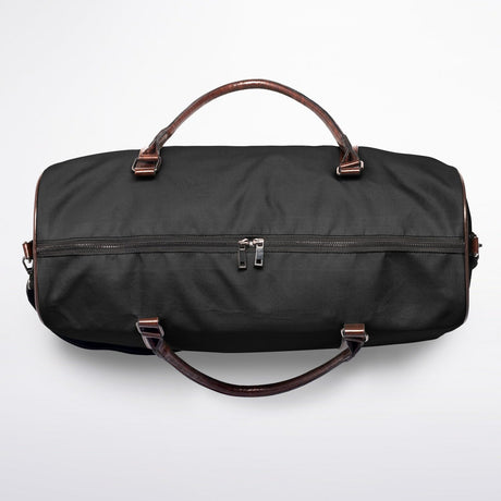 Basic Black Canvas Duffel Bag – Weekender & Gym Travel Bag | Durable Overnight Bag