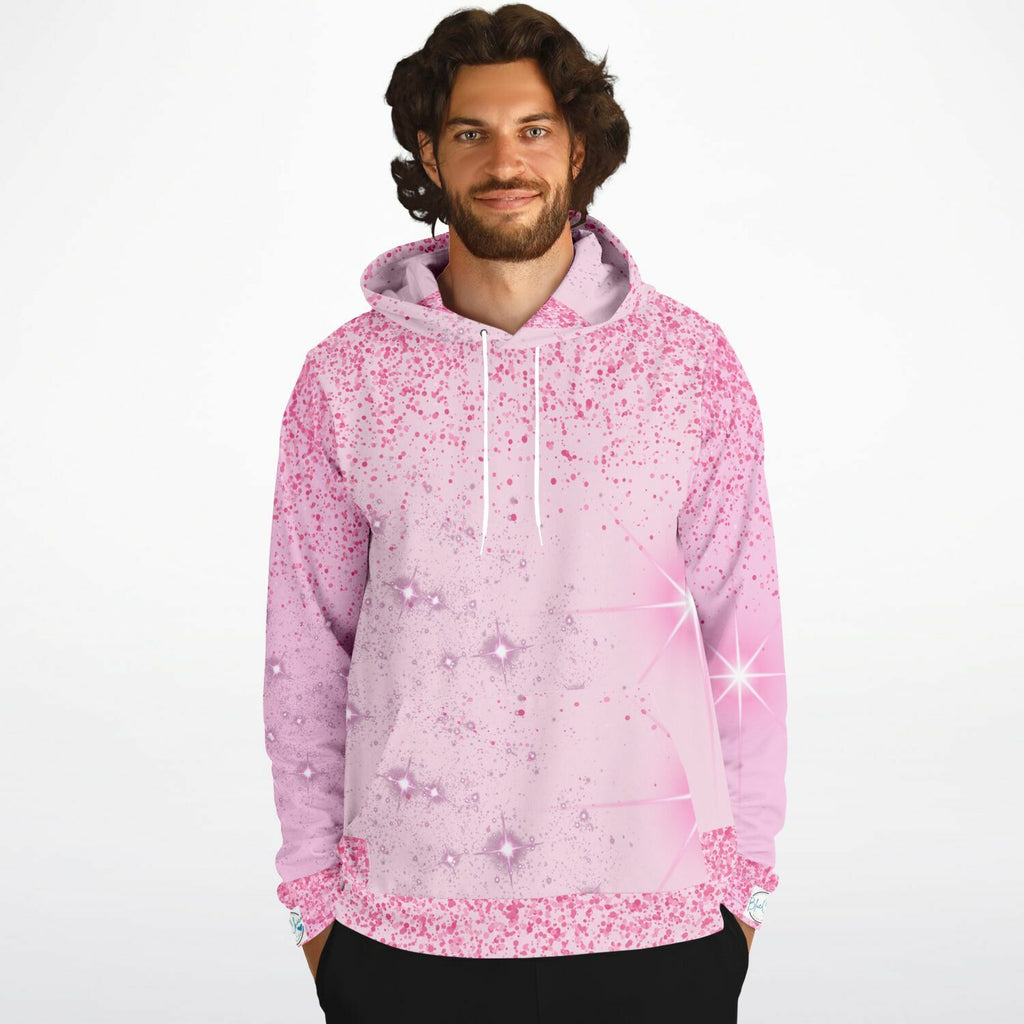 Pink Sparkle XTRA WARM Athletic Hoodie HUSKY SIZES