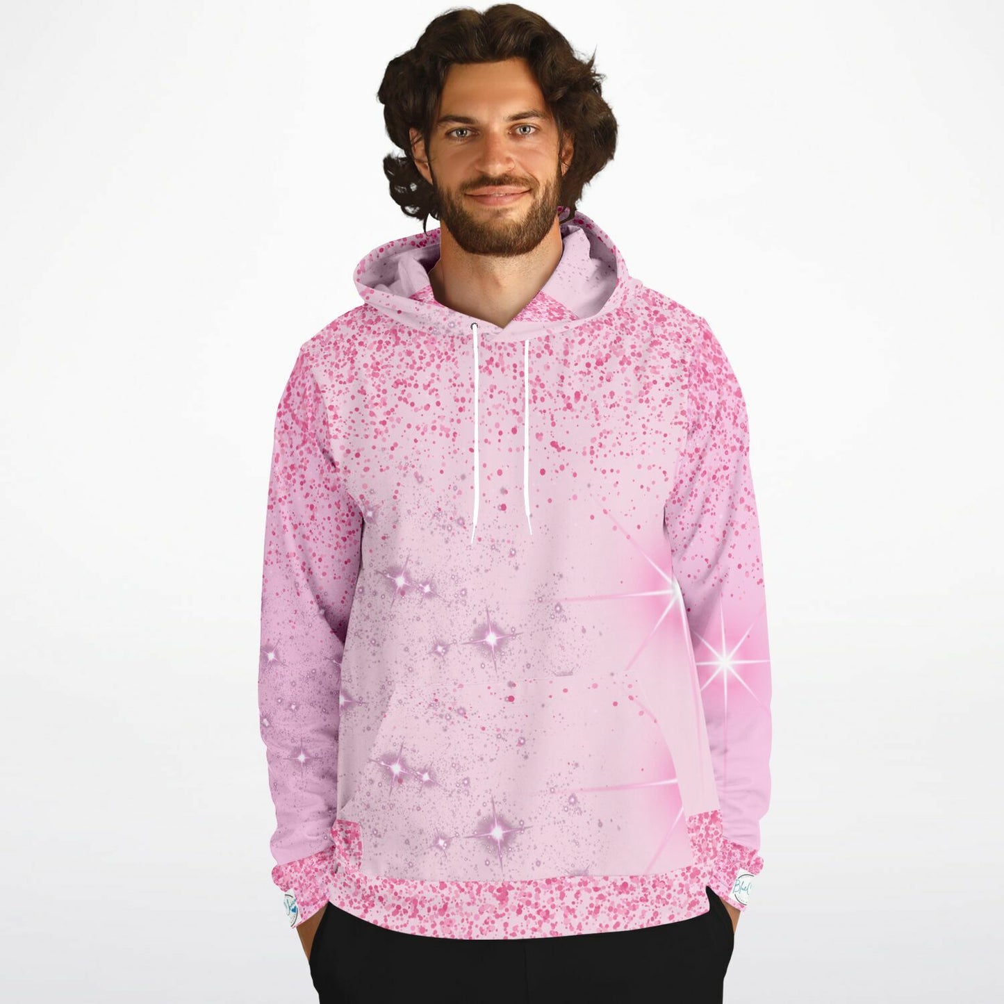 Pink Sparkle XTRA WARM Athletic Hoodie HUSKY SIZES