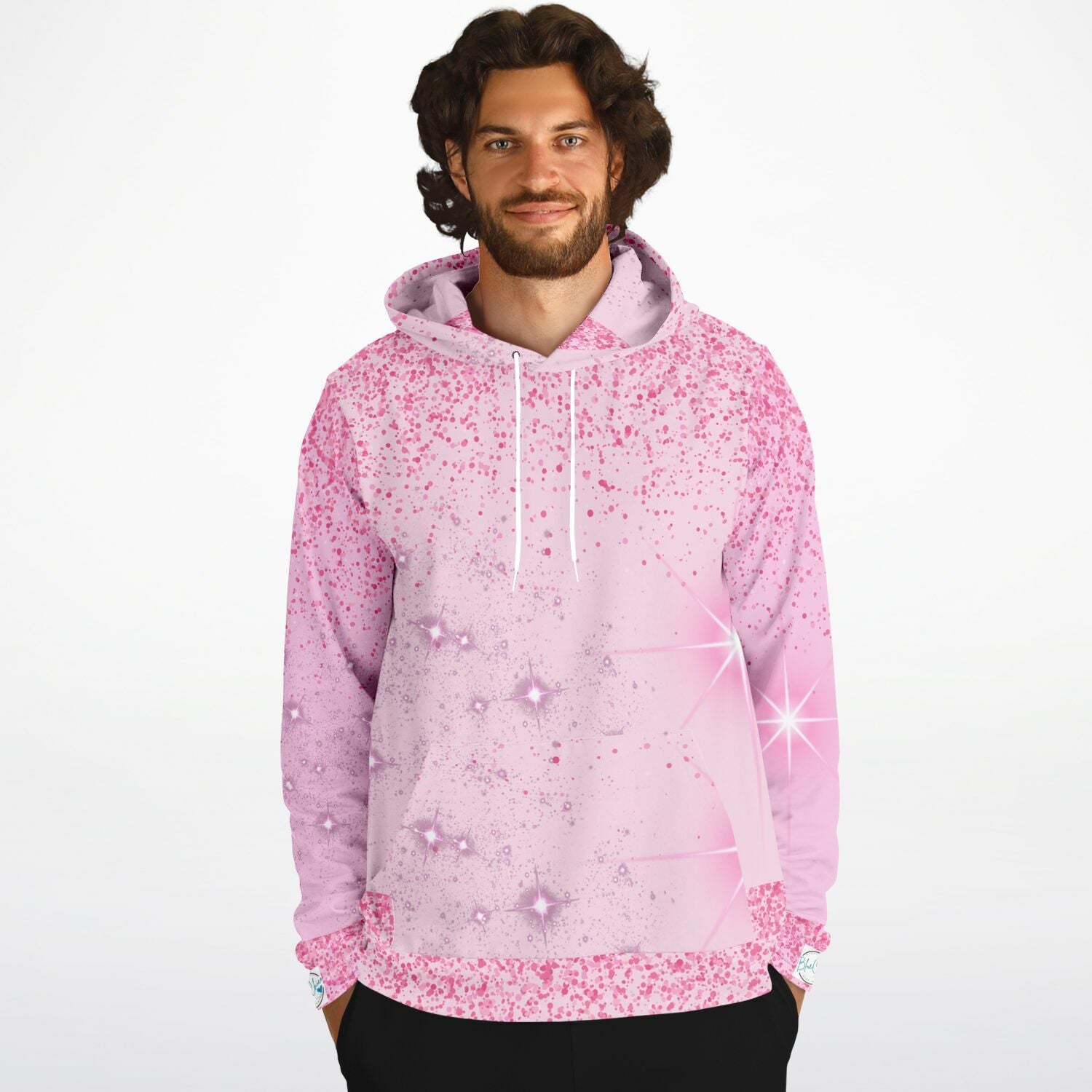 Pink Sparkle XTRA WARM Athletic Hoodie HUSKY SIZES