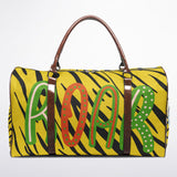 Kids Animal Print Duffel Bag – Tiger & Cheetah Travel Bag | Boys & Girls Overnight & Gym Bag