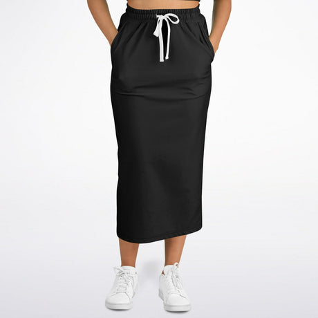 Classy Black Modest Maxi Skirt – Elegant Long Skirt with Pockets (Ultra-Soft & Machine Washable)