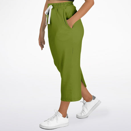 Evergreen Grace Modest Maxi Skirt – Hunter Green Long Skirt with Pockets (Ultra-Soft & Machine Washable)