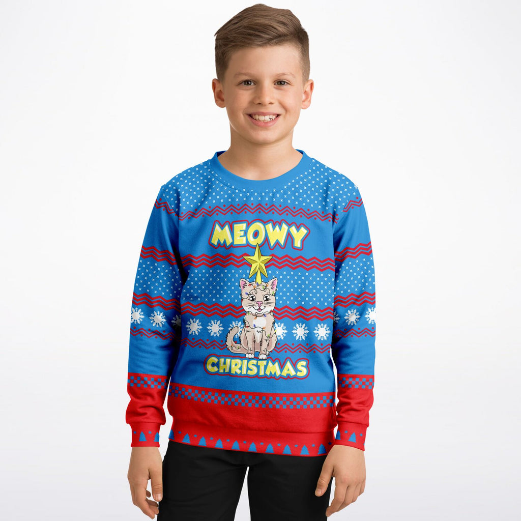 Meowy Christmas KIDS Sweater