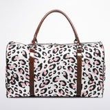 Cheetah Print Duffel Bag – Pink Leopard Weekender Bag | Stylish Travel & Gym Bag for Women