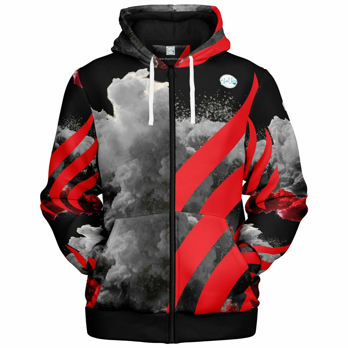 Red Smoke UNISEX Zip Up Youth Coat (Husky Fit)